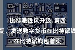 比特派钱包升级 第四步:禁受、发送数字货币在比特派钱包首页