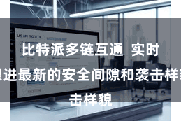 比特派多链互通 实时跟进最新的安全间隙和袭击样貌