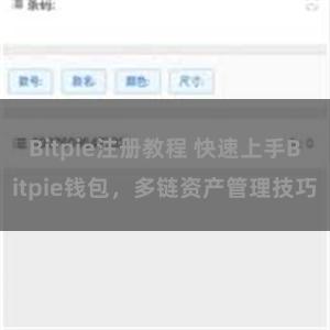 Bitpie注册教程 快速上手Bitpie钱包，多链资产管理技巧