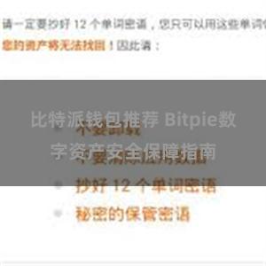 比特派钱包推荐 Bitpie数字资产安全保障指南