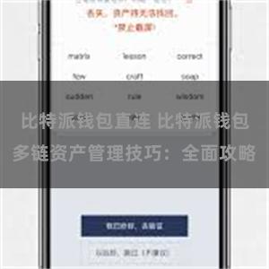 比特派钱包直连 比特派钱包多链资产管理技巧：全面攻略