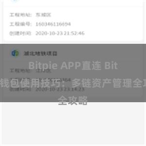 Bitpie APP直连 Bitpie钱包使用技巧：多链资产管理全攻略