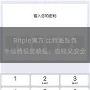 Bitpie官方 比特派钱包手续费设置教程，省钱又安全