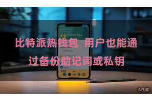 比特派热钱包  用户也能通过备份助记词或私钥